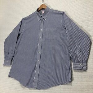 Brooks Brothers Striped Button Down Long‎ Sleeve Classic Fit Shirt 17-34